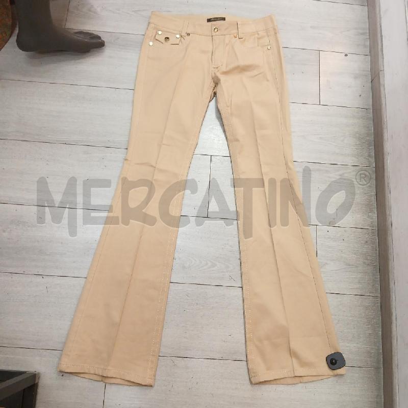 JEANS DONNA ROBERTO CAVALLI BEIGE | Mercatino dell'Usato Roma garbatella 1