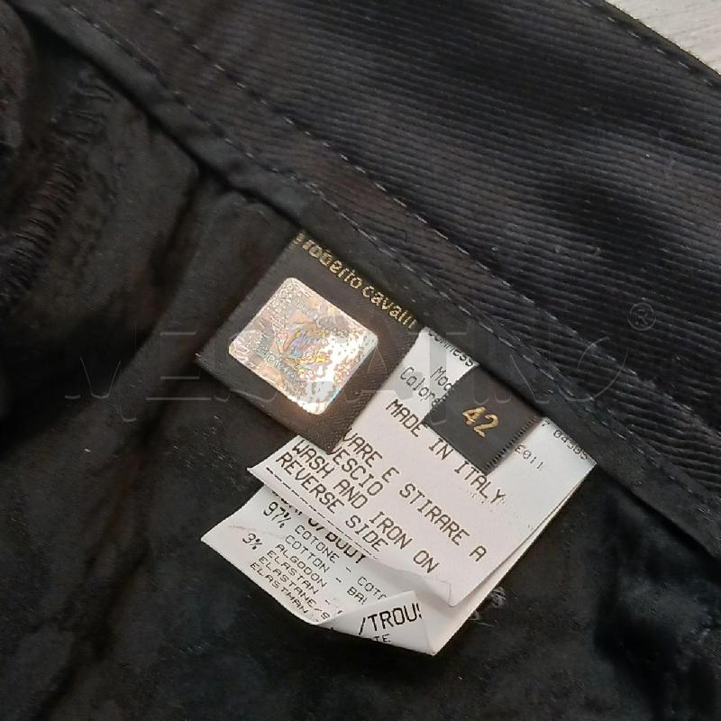 JEANS DONNA ROBERTO CAVALLI NERO  | Mercatino dell'Usato Roma garbatella 3