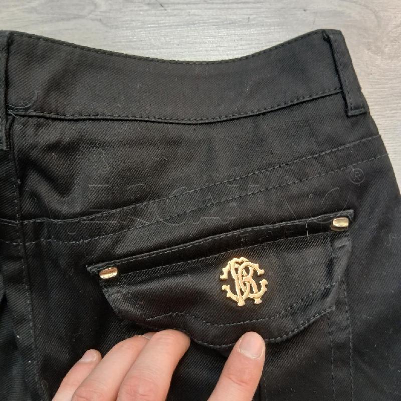 JEANS DONNA ROBERTO CAVALLI NERO  | Mercatino dell'Usato Roma garbatella 4