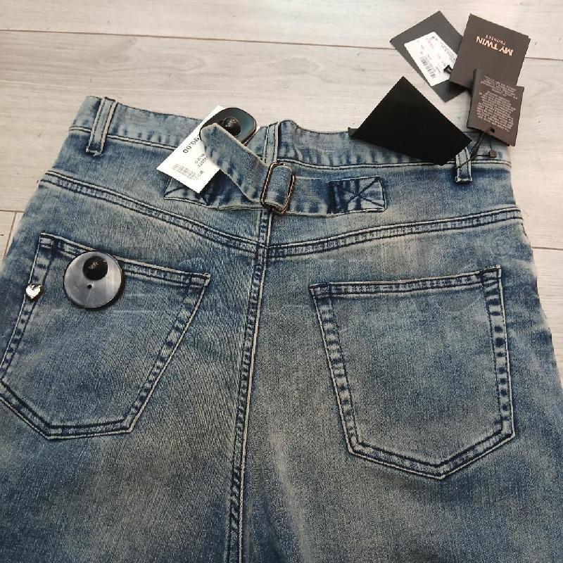 JEANS D TWINSET BLU DET CINT  | Mercatino dell'Usato Roma garbatella 3