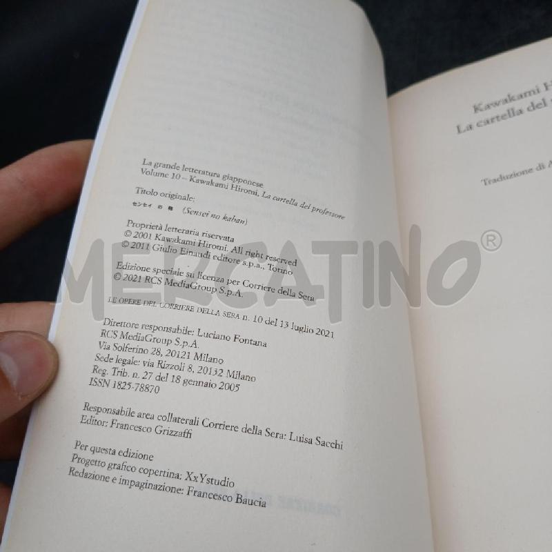 K. HIROMI LA CARTELLA DEL PROFESSORE | Mercatino dell'Usato Roma garbatella 3