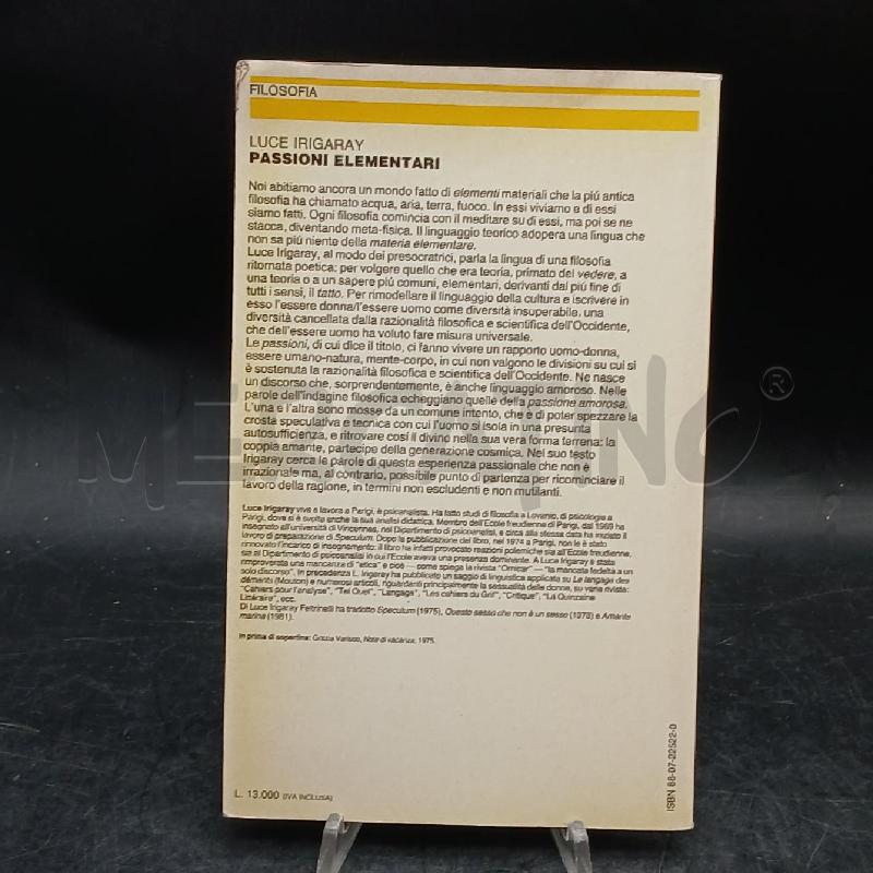 L. IRIGARAY PASSIONI ELEMENTARI | Mercatino dell'Usato Roma garbatella 2