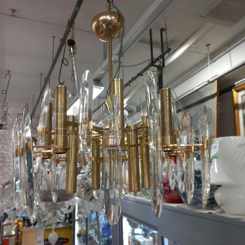 LAMPADARIO METALLO SCIOLARI 4 LUCI  | Mercatino dell'Usato Roma garbatella 1