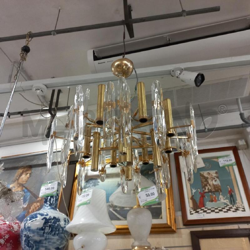 LAMPADARIO METALLO SCIOLARI 4 LUCI  | Mercatino dell'Usato Roma garbatella 2