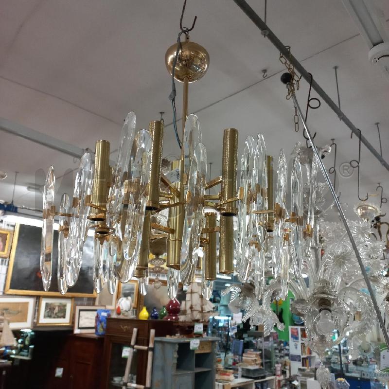 LAMPADARIO METALLO SCIOLARI 4 LUCI  | Mercatino dell'Usato Roma garbatella 3