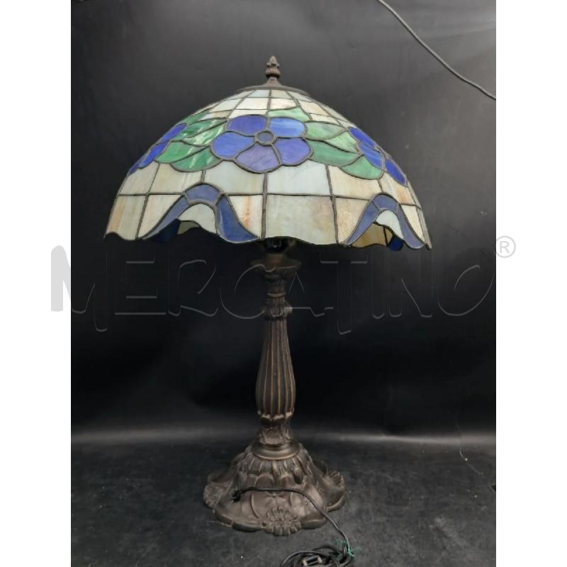 LAMPADA ST/TIFFANY FIORI BLU | Mercatino dell'Usato Roma garbatella 1