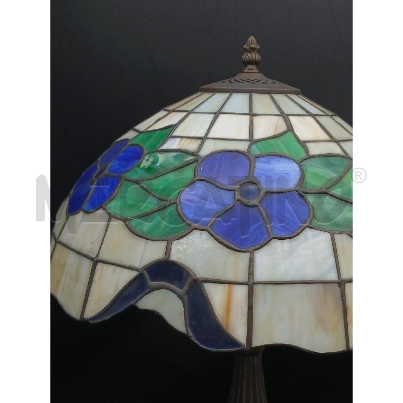 LAMPADA ST/TIFFANY FIORI BLU | Mercatino dell'Usato Roma garbatella 3