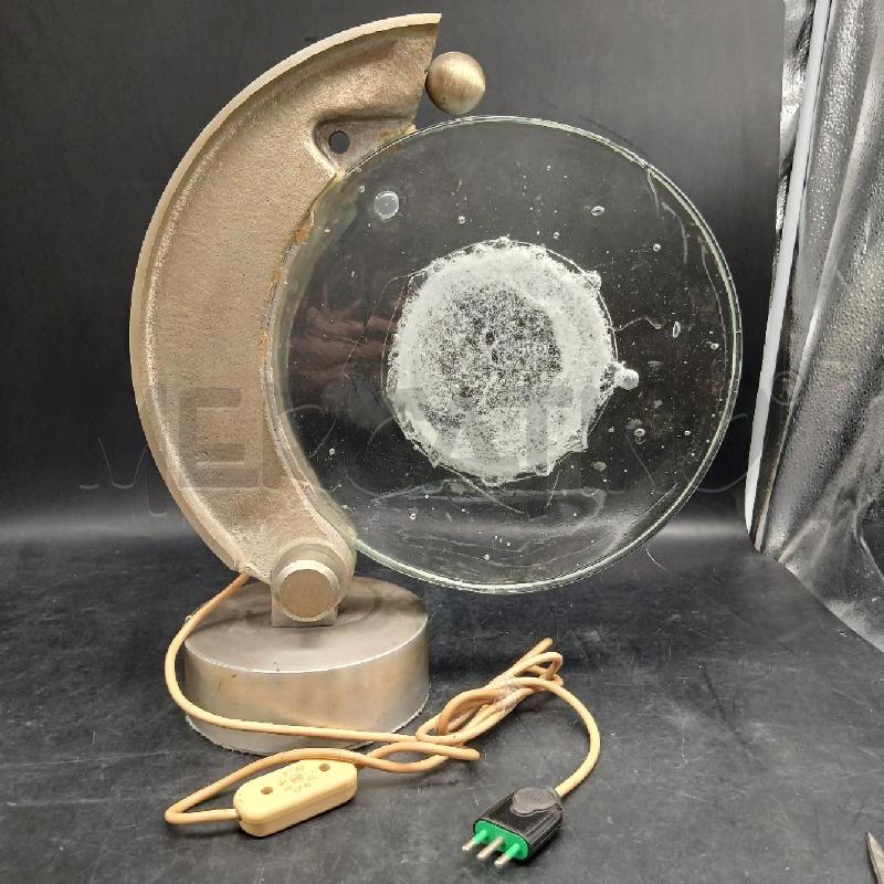 LAMPADA STILE INDUSTRIA DISCO VETRO | Mercatino dell'Usato Roma garbatella 1