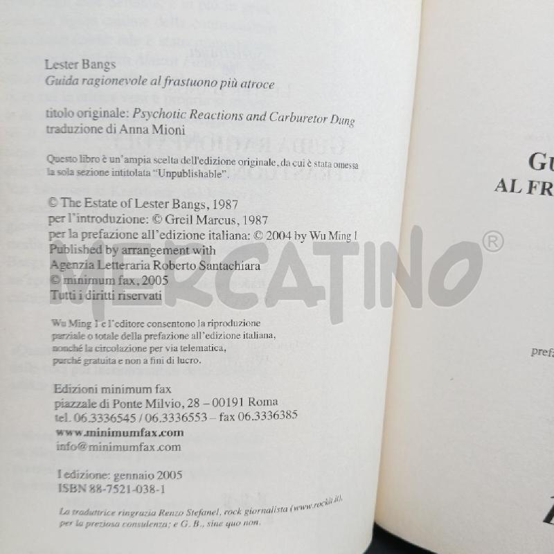 LESTER BANGS | Mercatino dell'Usato Roma garbatella 5
