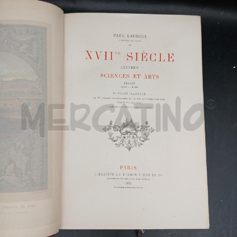 LETTRES SCIENCES ET ARTS XVII SIECLE | Mercatino dell'Usato Roma garbatella 4