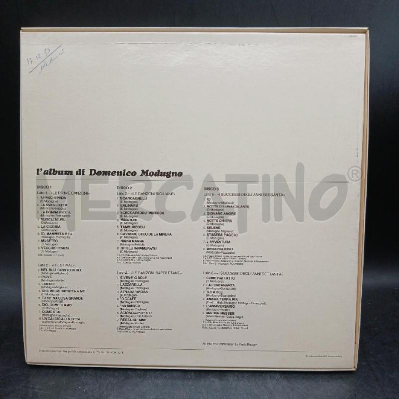 LP BOX L'ALBUM DI DOMENICO MODUGNO | Mercatino dell'Usato Roma garbatella 2