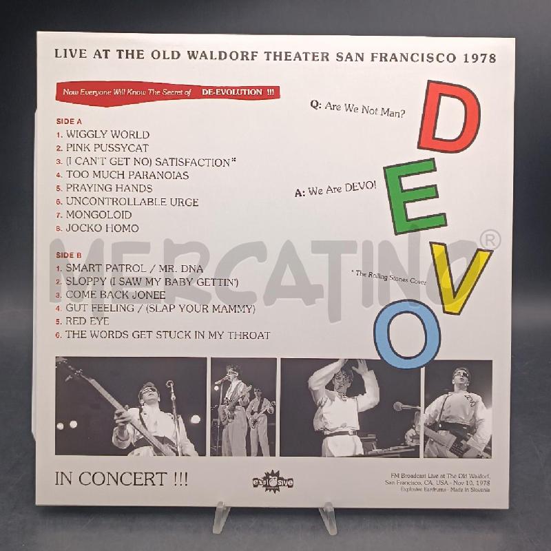 LP DEVO IN CONCERT  | Mercatino dell'Usato Roma garbatella 2