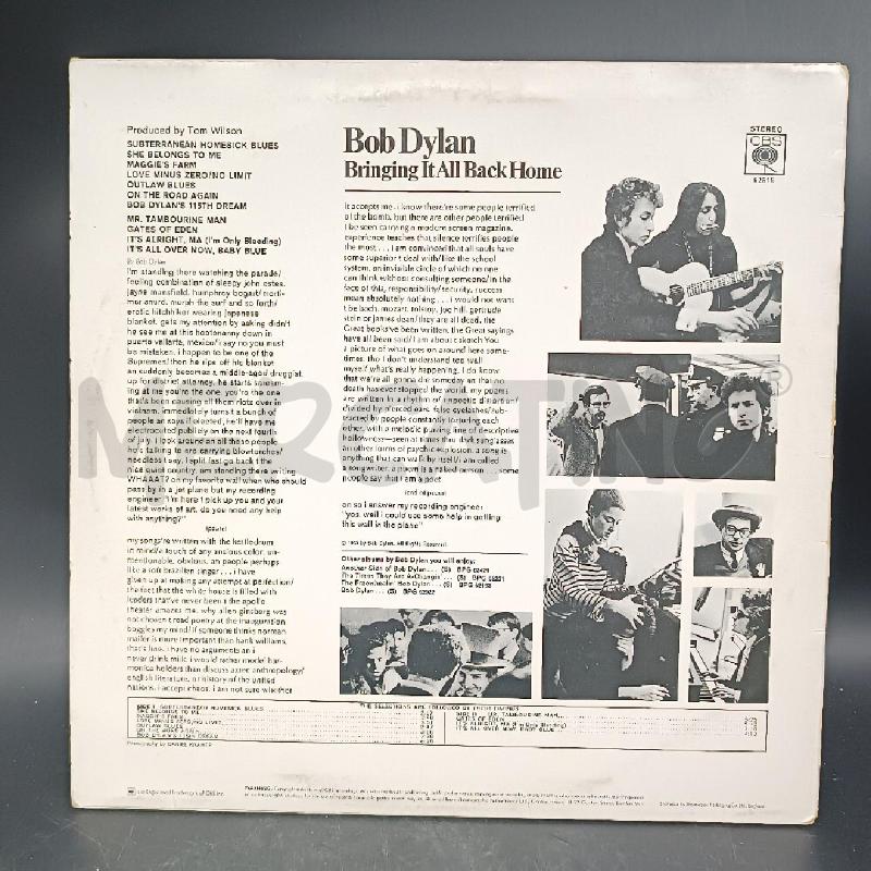 LP DYLAN BRINGING IT ALL BACK HOME | Mercatino dell'Usato Roma garbatella 2