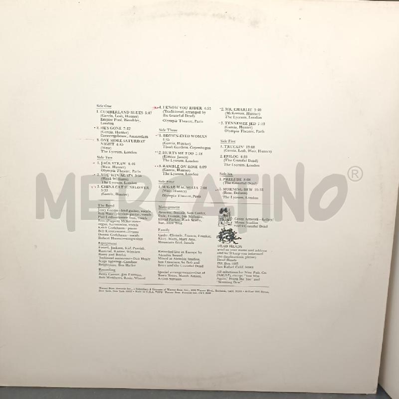 LP GRATEFUL DEAD - EUROPE 72 3XLP  | Mercatino dell'Usato Roma garbatella 3