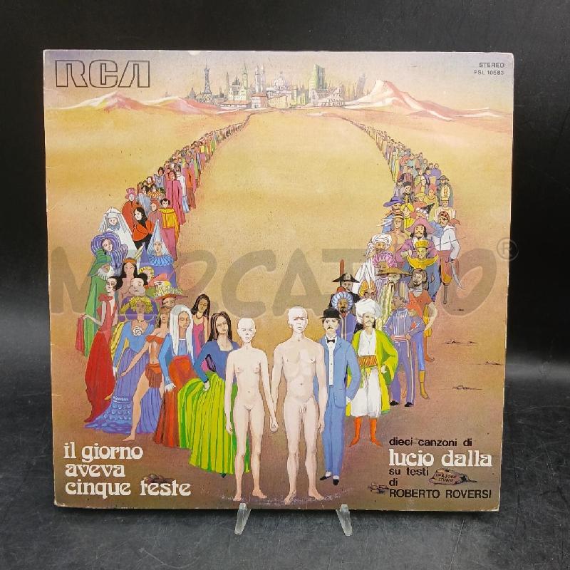 LP LUCIO DALLA GIORNO CINQUE TESTE  | Mercatino dell'Usato Roma garbatella 1