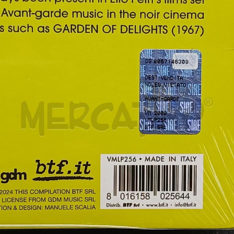 LP MORRICONE AVANT GARDE  | Mercatino dell'Usato Roma garbatella 3