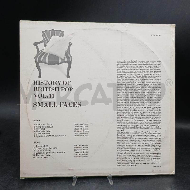 LP SMALL FACES BRITISH POP VOL 11  | Mercatino dell'Usato Roma garbatella 2