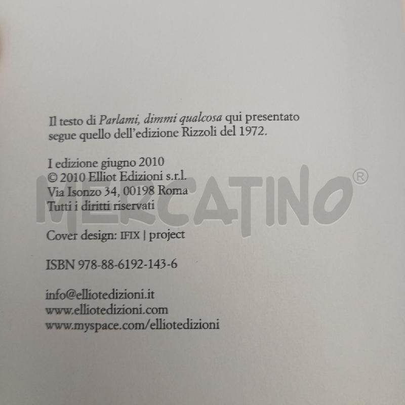 M. CANCOGNI 1A ED PARLAMI, DIMMI QUALCOSA | Mercatino dell'Usato Roma garbatella 3