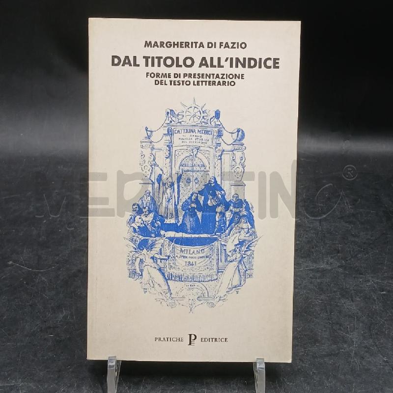 M. DI FAZIO DAL TITOLO ALL'INDICE | Mercatino dell'Usato Roma garbatella 1