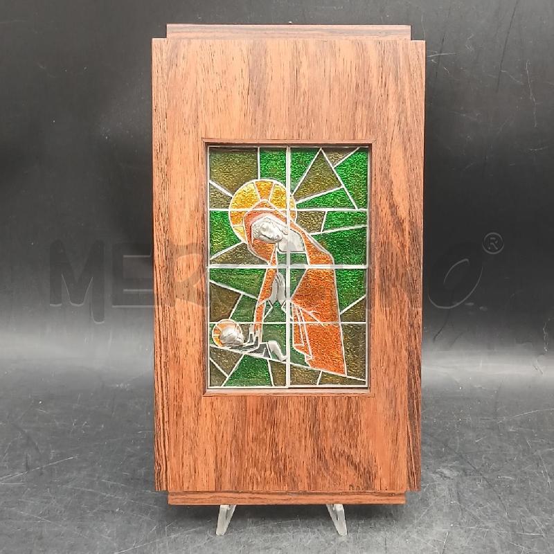 MADONNINA VETRO PIOMBO C/LEGNO | Mercatino dell'Usato Roma garbatella 1