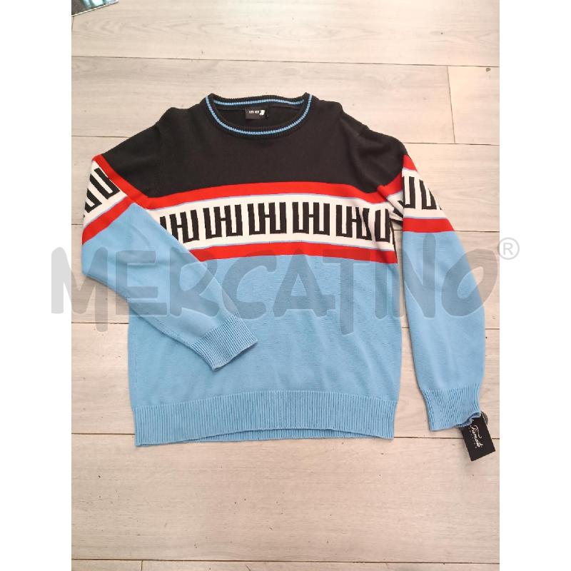 MAGLIONE UOMO LES HOMMES NERO E AZZ | Mercatino dell'Usato Roma garbatella 1