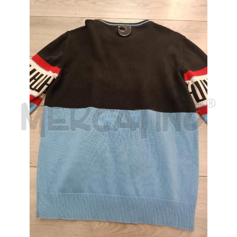 MAGLIONE UOMO LES HOMMES NERO E AZZ | Mercatino dell'Usato Roma garbatella 4