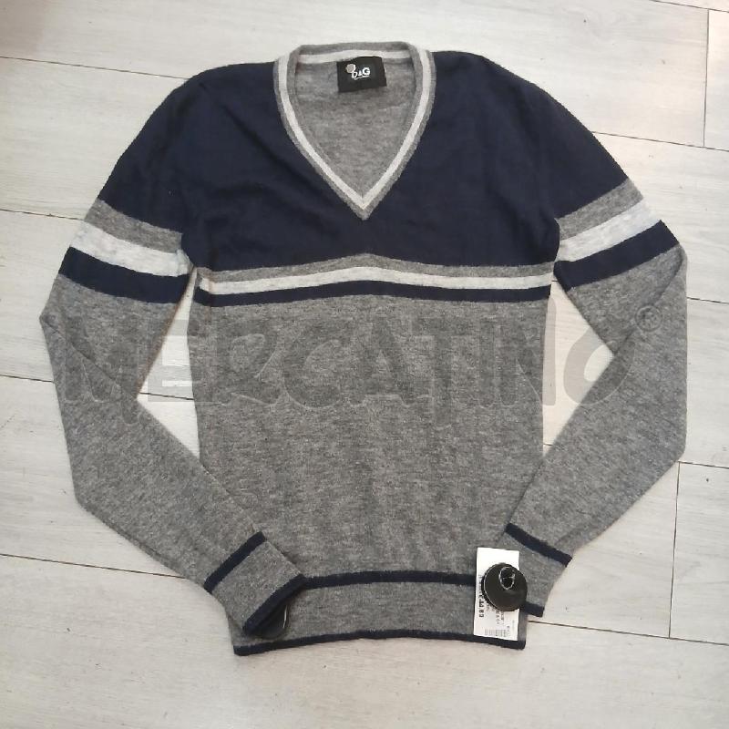 MAGLIONE U DOLCE & GABBANA BLU E GRIGIO  | Mercatino dell'Usato Roma garbatella 1