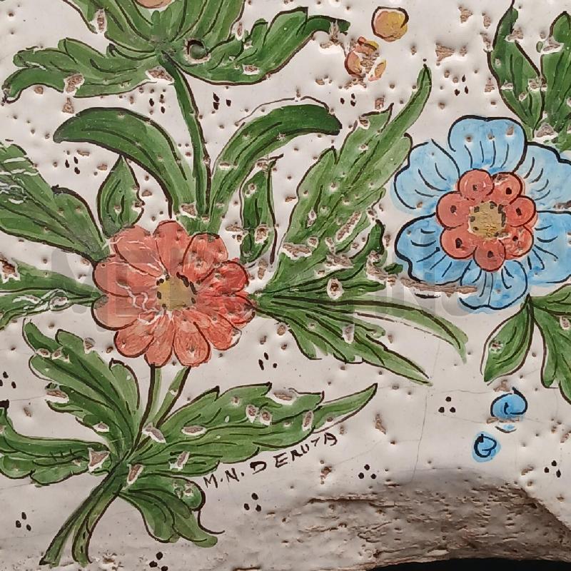 MAIOLICA DERUTA FIORI | Mercatino dell'Usato Roma garbatella 2