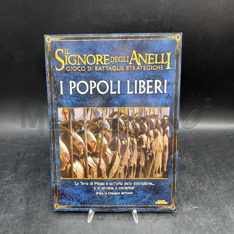 MANUALE IL SIGNORE DEGLI ANELLI I POPOLI LIBERI | Mercatino dell'Usato Roma garbatella 1