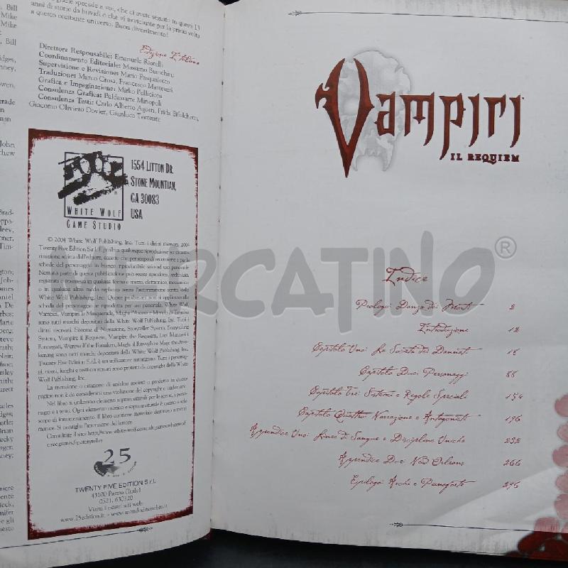 MANUALE WOD VAMPIRI IL REQUIEM | Mercatino dell'Usato Roma garbatella 5