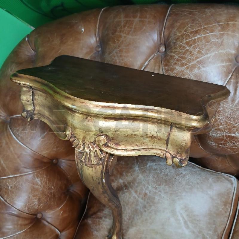 MENSOLINA CONSOLLE DORATA CON CASSETTO | Mercatino dell'Usato Roma garbatella 2