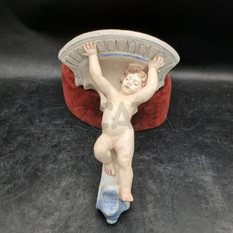 MENSOLINA PUTTO MAIOLICA | Mercatino dell'Usato Roma garbatella 1