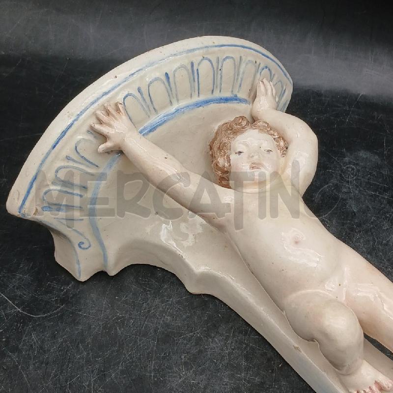 MENSOLINA PUTTO MAIOLICA | Mercatino dell'Usato Roma garbatella 2