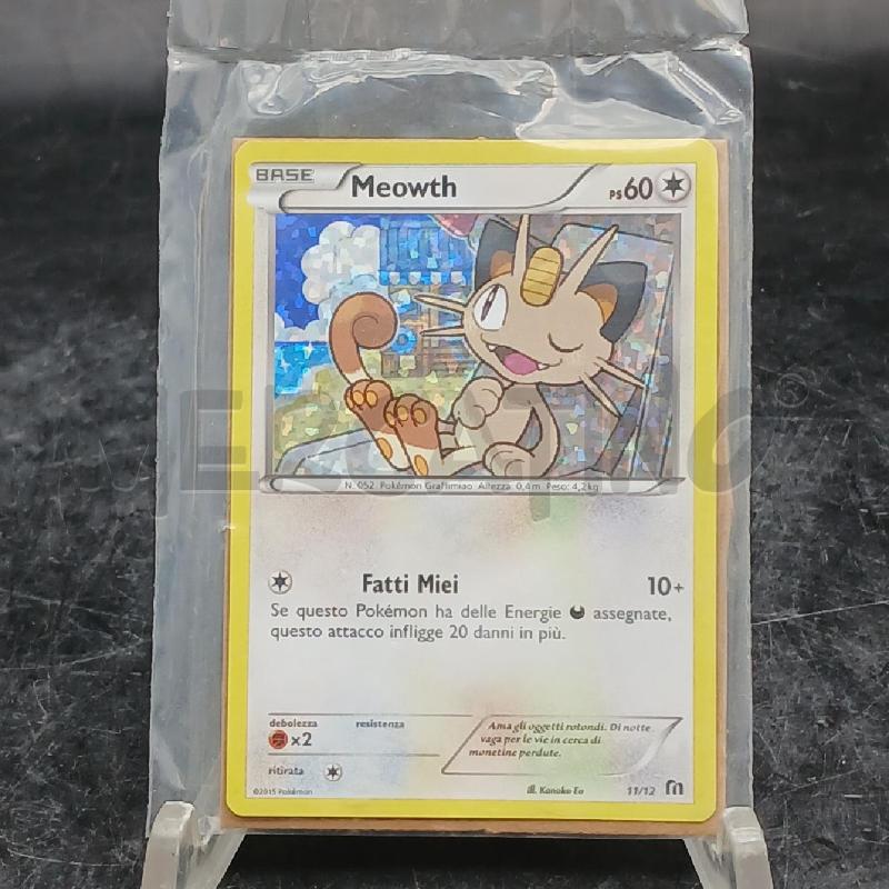 MEOWTH 11/12 MCDONALD'S PROMO 2016 SEALED | Mercatino dell'Usato Roma garbatella 1