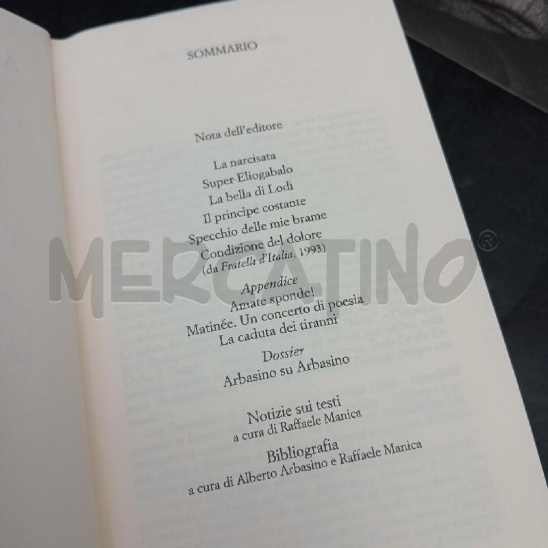 MERIDIANI ARBASINO ROMANZI E RACCONTI | Mercatino dell'Usato Roma garbatella 5