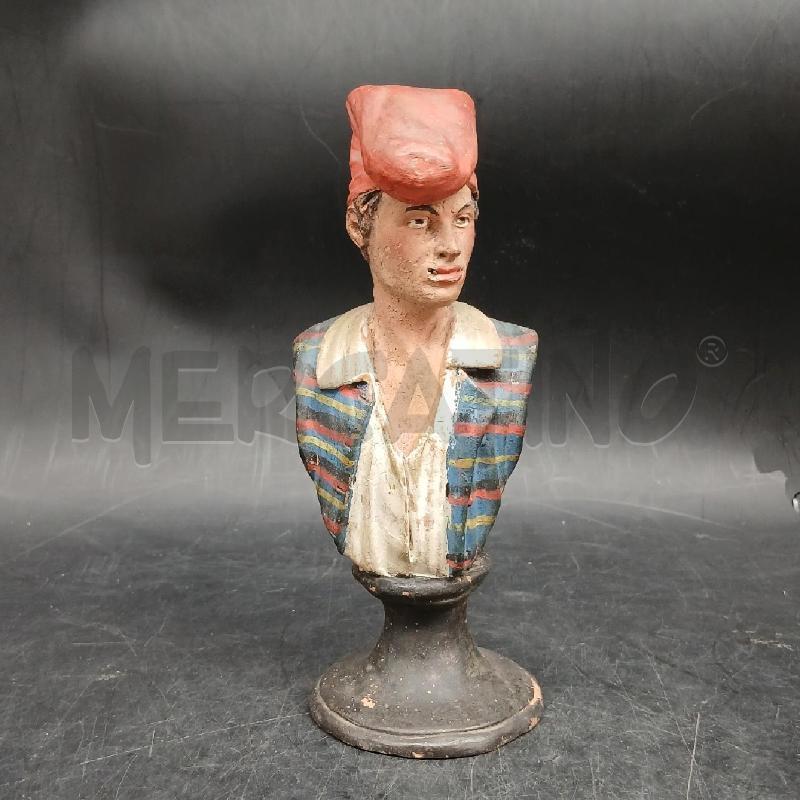 MEZZO BUSTO NAPOLETANO TERRACOTTA | Mercatino dell'Usato Roma garbatella 1