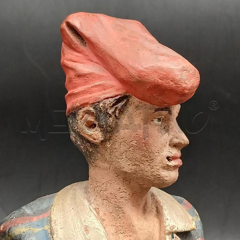 MEZZO BUSTO NAPOLETANO TERRACOTTA | Mercatino dell'Usato Roma garbatella 4