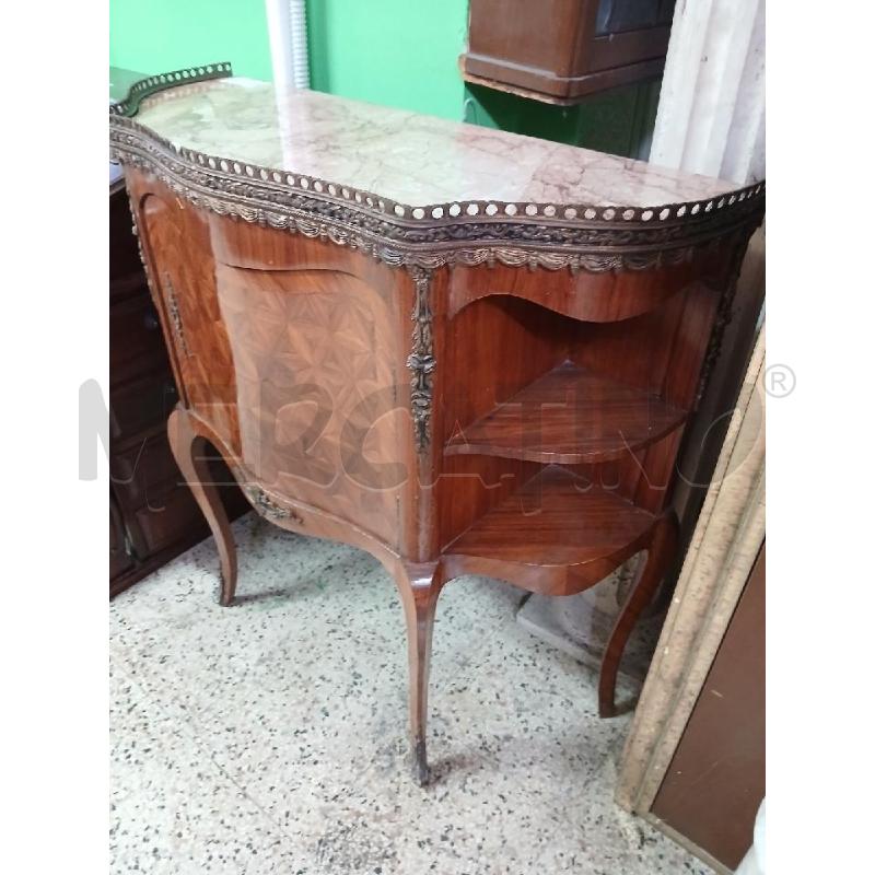MOBILETTO 1 ANTA COLOR NOCE PIANO MARMO  | Mercatino dell'Usato Roma garbatella 2