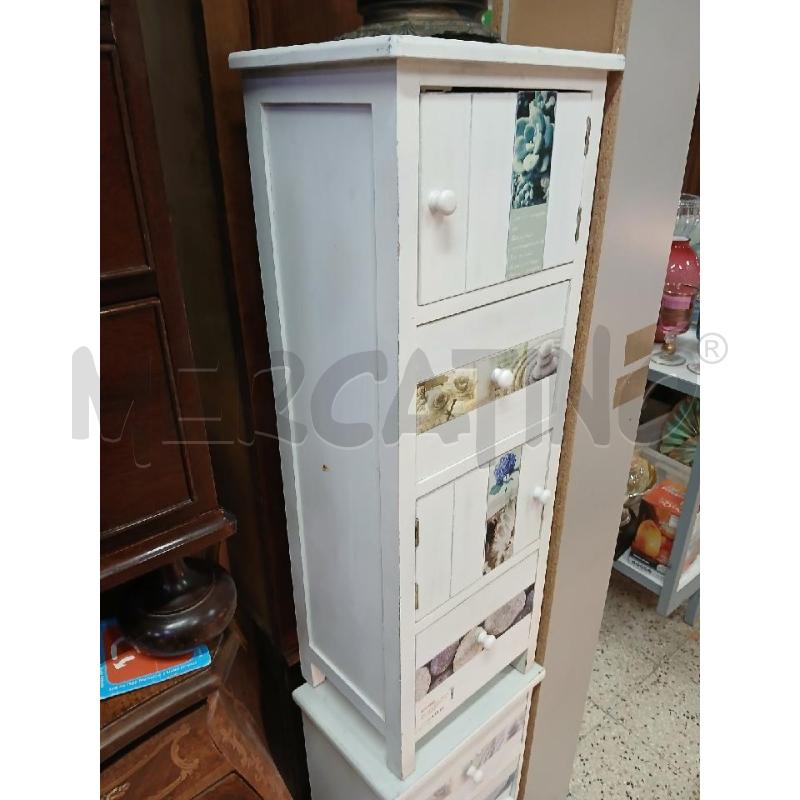 MOBILETTO BIANCO 2 ANTE + 2 CASSETTI  | Mercatino dell'Usato Roma garbatella 2