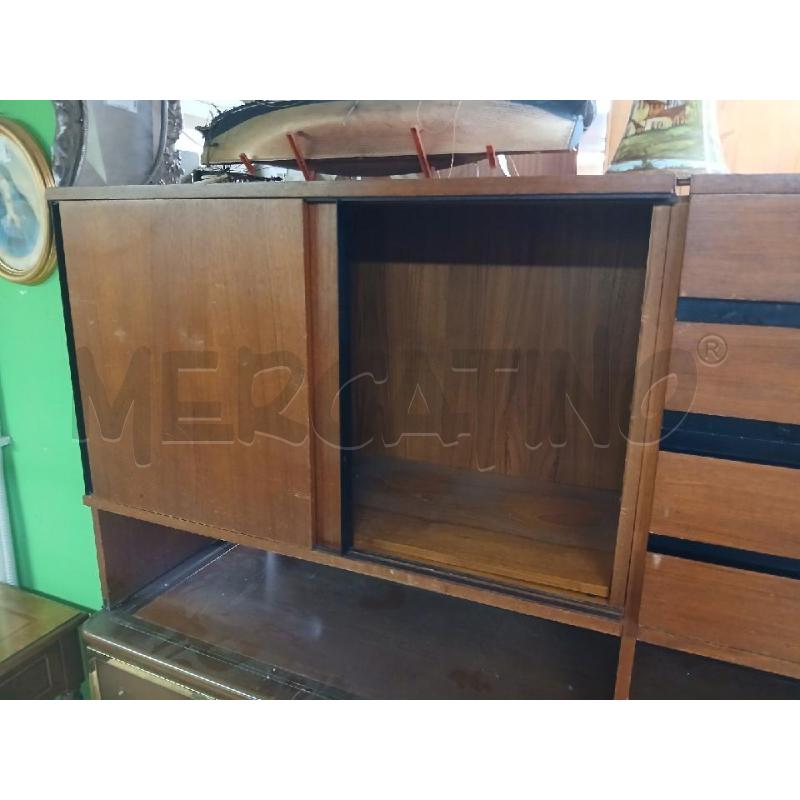 MOBILE TEAK 2 A SCORREVOLI + 4 CASSETTI  | Mercatino dell'Usato Roma garbatella 3