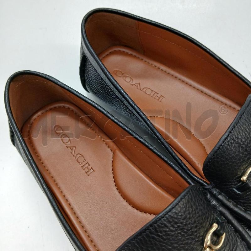 MOCASSINI DONNA COACH NERO FIBBIA | Mercatino dell'Usato Roma garbatella 2