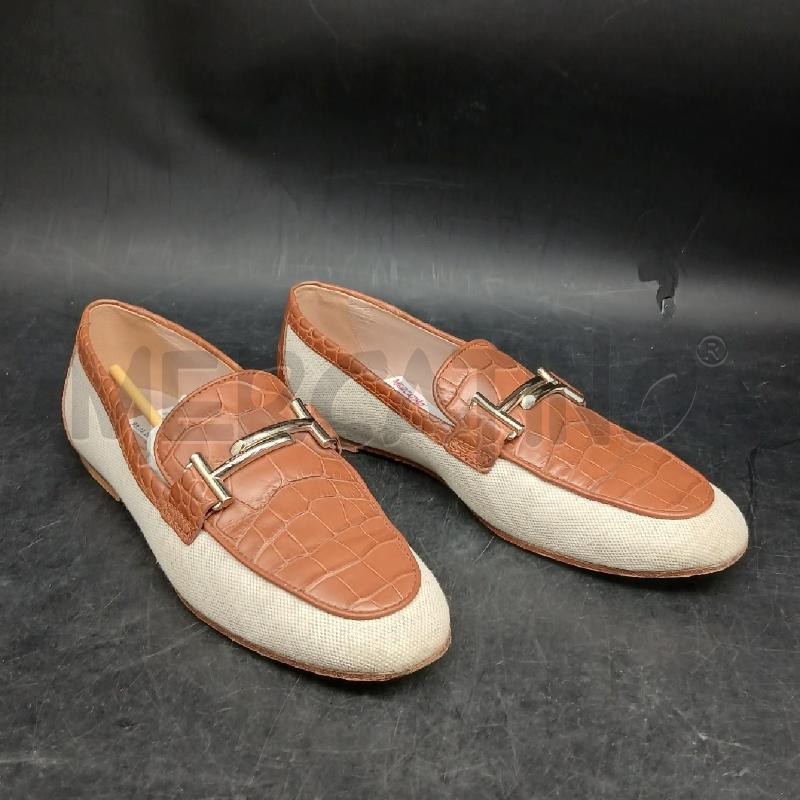 MOCASSINI D TODS BEIGE E MARRONE  | Mercatino dell'Usato Roma garbatella 1