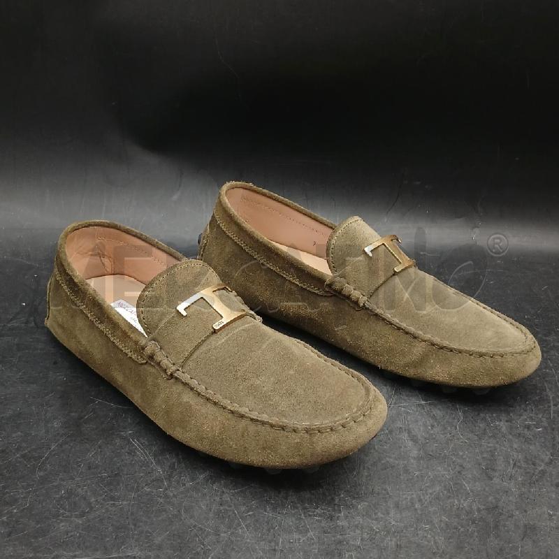 MOCASSINI UOMO TODS CAMOSCIO VERDE T DORATO  | Mercatino dell'Usato Roma garbatella 1