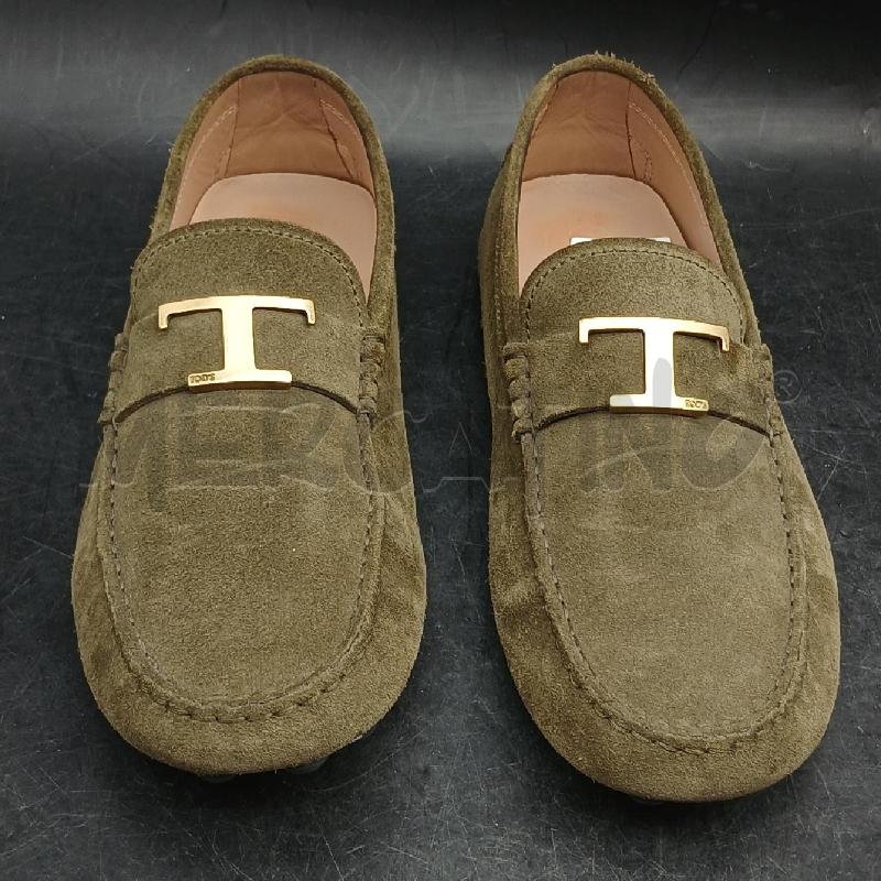 MOCASSINI UOMO TODS CAMOSCIO VERDE T DORATO  | Mercatino dell'Usato Roma garbatella 2