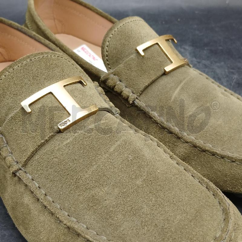 MOCASSINI UOMO TODS CAMOSCIO VERDE T DORATO  | Mercatino dell'Usato Roma garbatella 4