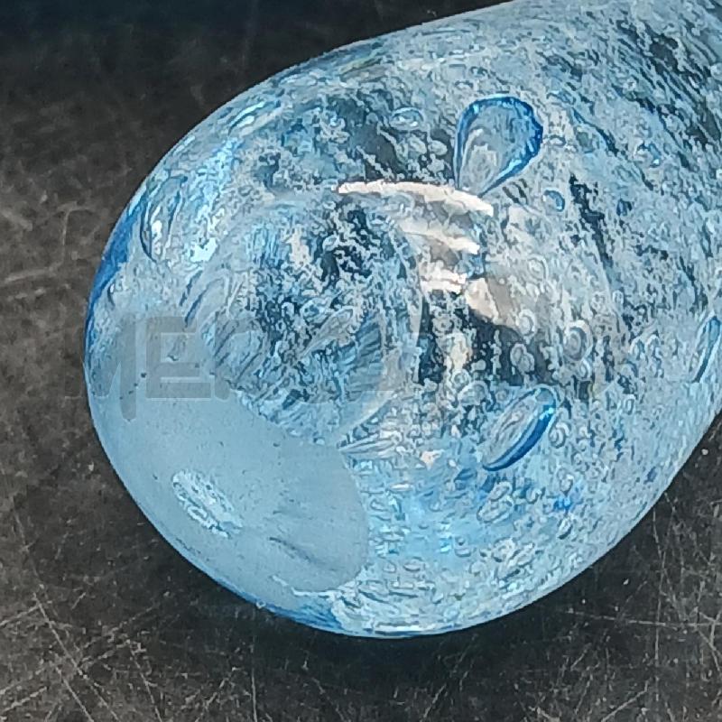 MORTAIO VETRO BOLLE AZZURRO  | Mercatino dell'Usato Roma garbatella 3