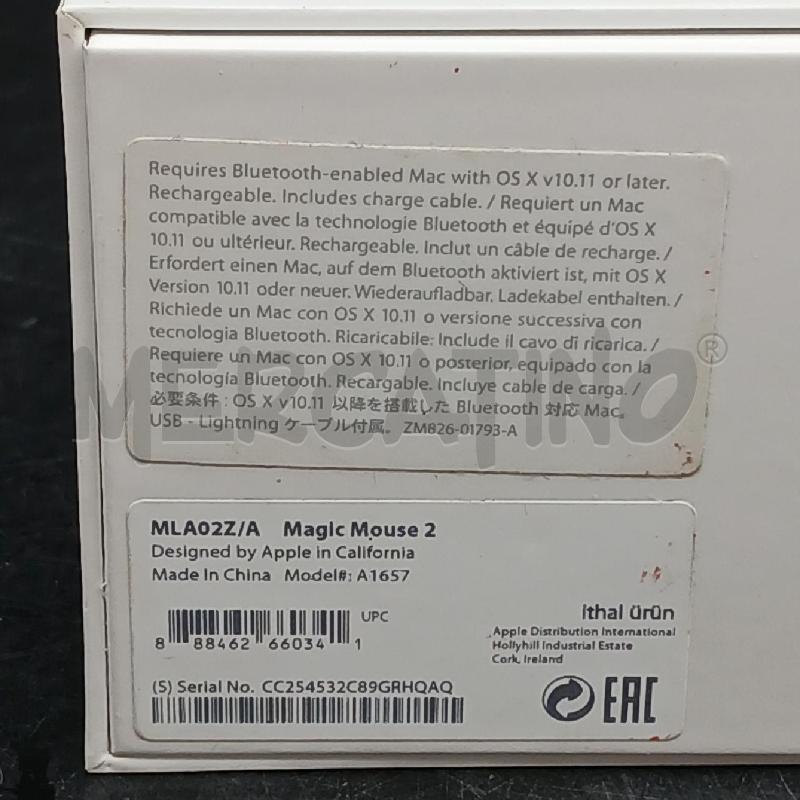 MOUSE APPLE MAGIC A1657 | Mercatino dell'Usato Roma garbatella 2