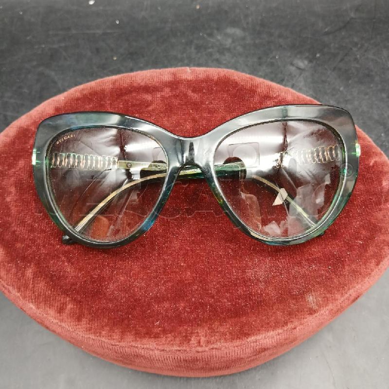 OCCHIALI DA SOLE BULGARI VERDE MARRONE  | Mercatino dell'Usato Roma garbatella 1