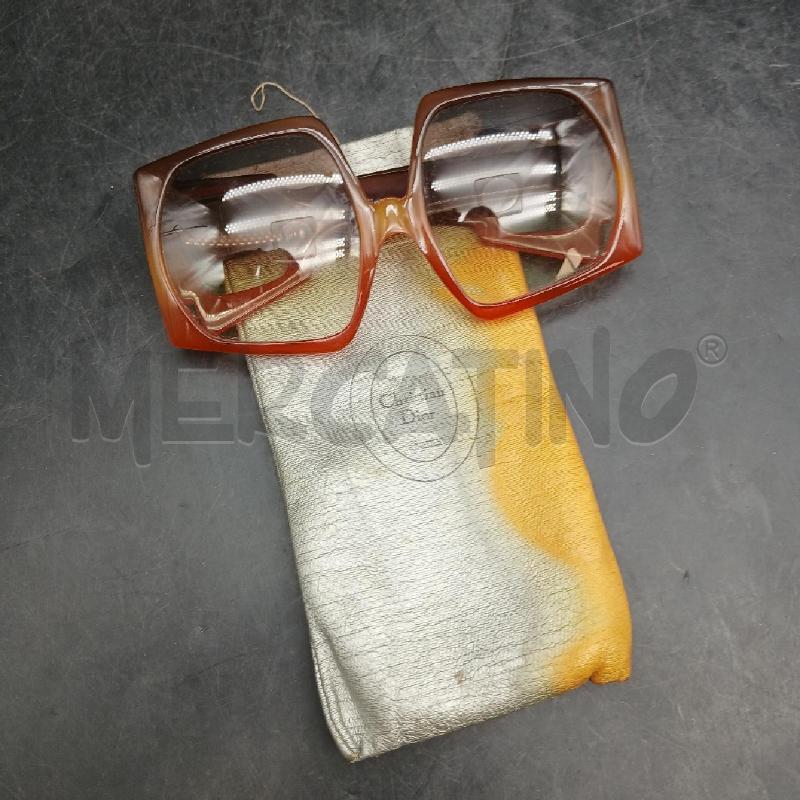OCCHIALI DA SOLE CHRISTIAN DIOR ARANCIO MAXI | Mercatino dell'Usato Roma garbatella 1