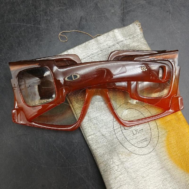 OCCHIALI DA SOLE CHRISTIAN DIOR ARANCIO MAXI | Mercatino dell'Usato Roma garbatella 3